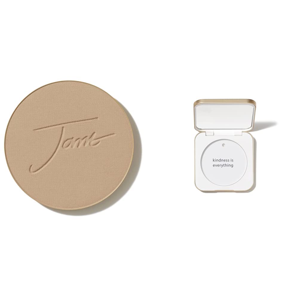 jane iredale PurePressed Base Mineral Foundation Refill or Refillable Compact Set| Semi Matte Pressed Powder with SPF | Talc Free, Vegan, Cruelty-Free