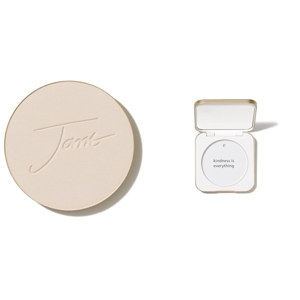 jane iredale PurePressed Base Mineral Foundation Refill or Refillable Compact Set| Semi Matte Pressed Powder with SPF | Talc Free, Vegan, Cruelty-Free