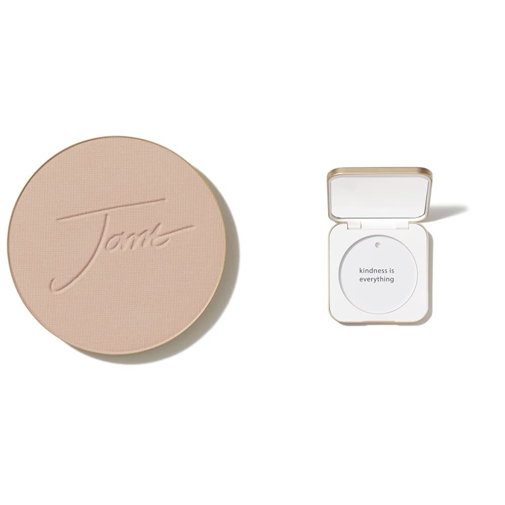 jane iredale PurePressed Base Mineral Foundation Refill or Refillable Compact Set| Semi Matte Pressed Powder with SPF | Talc Free, Vegan, Cruelty-Free