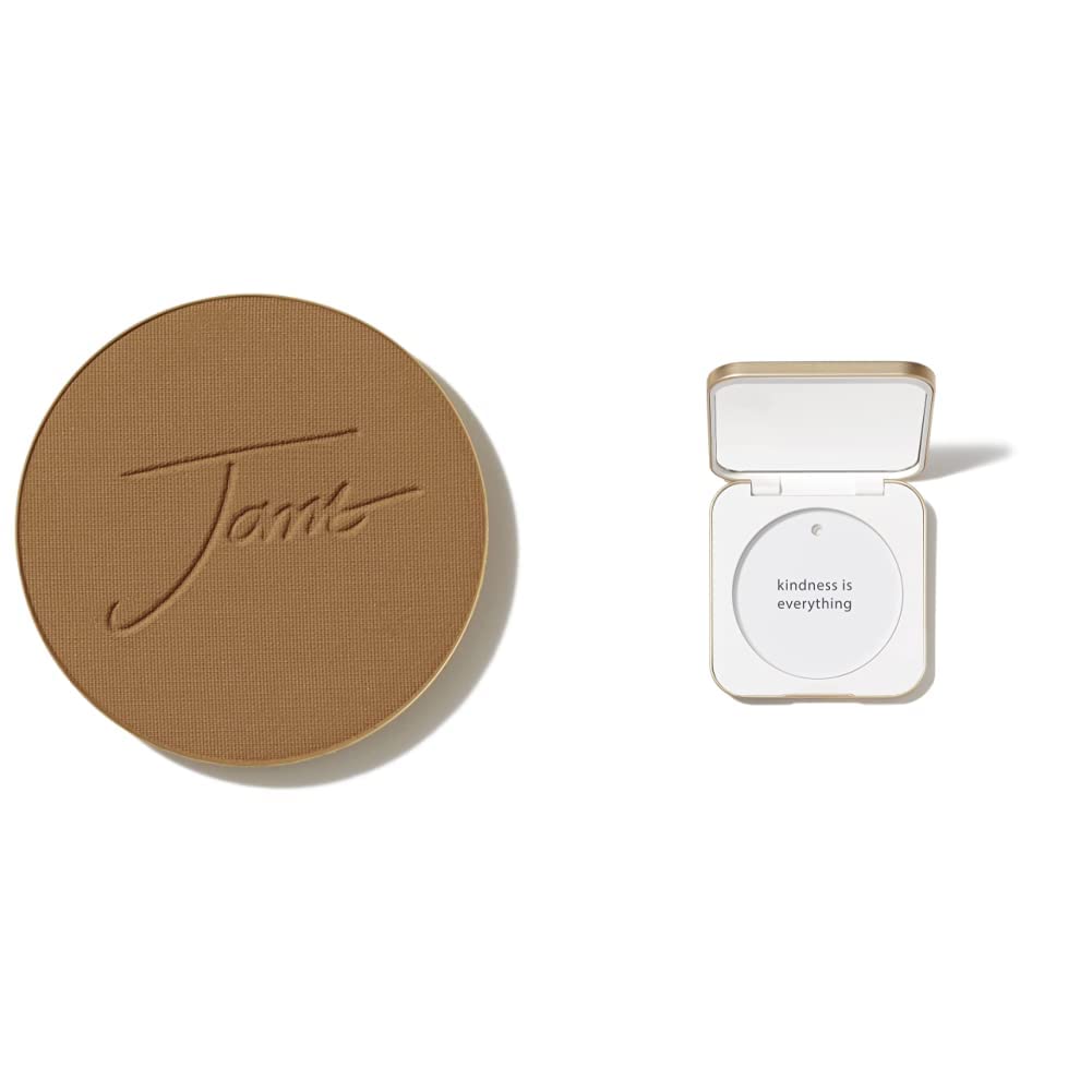 jane iredale PurePressed Base Mineral Foundation Refill or Refillable Compact Set| Semi Matte Pressed Powder with SPF | Talc Free, Vegan, Cruelty-Free