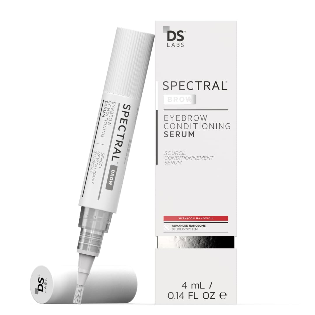 DS Labs Spectral.BROW Advanced Eyebrow Enhancing Serum - Fuller, Thicker-Looking Brows, with Nanoxidil, Retinol & Hyaluronic Acid, Paraben-Free, Sulfate-Free, Cruelty-Free, with Nanosome Technology