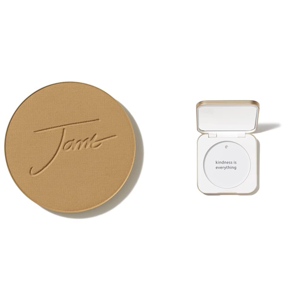 jane iredale PurePressed Base Mineral Foundation Refill or Refillable Compact Set| Semi Matte Pressed Powder with SPF | Talc Free, Vegan, Cruelty-Free