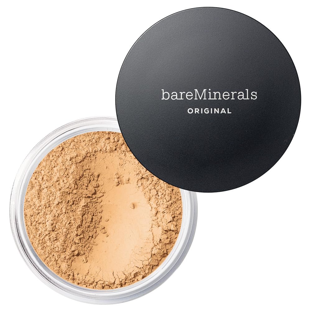 bareMinerals Original Loose Powder Foundation SPF 15, Clean Mineral Powder Face Makeup, Sheer-to-Full Coverage, Talc-Free, Non-Comedogenic, Vegan