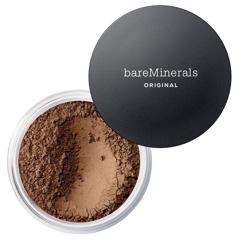 bareMinerals Original Loose Powder Foundation SPF 15, Clean Mineral Powder Face Makeup, Sheer-to-Full Coverage, Talc-Free, Non-Comedogenic, Vegan