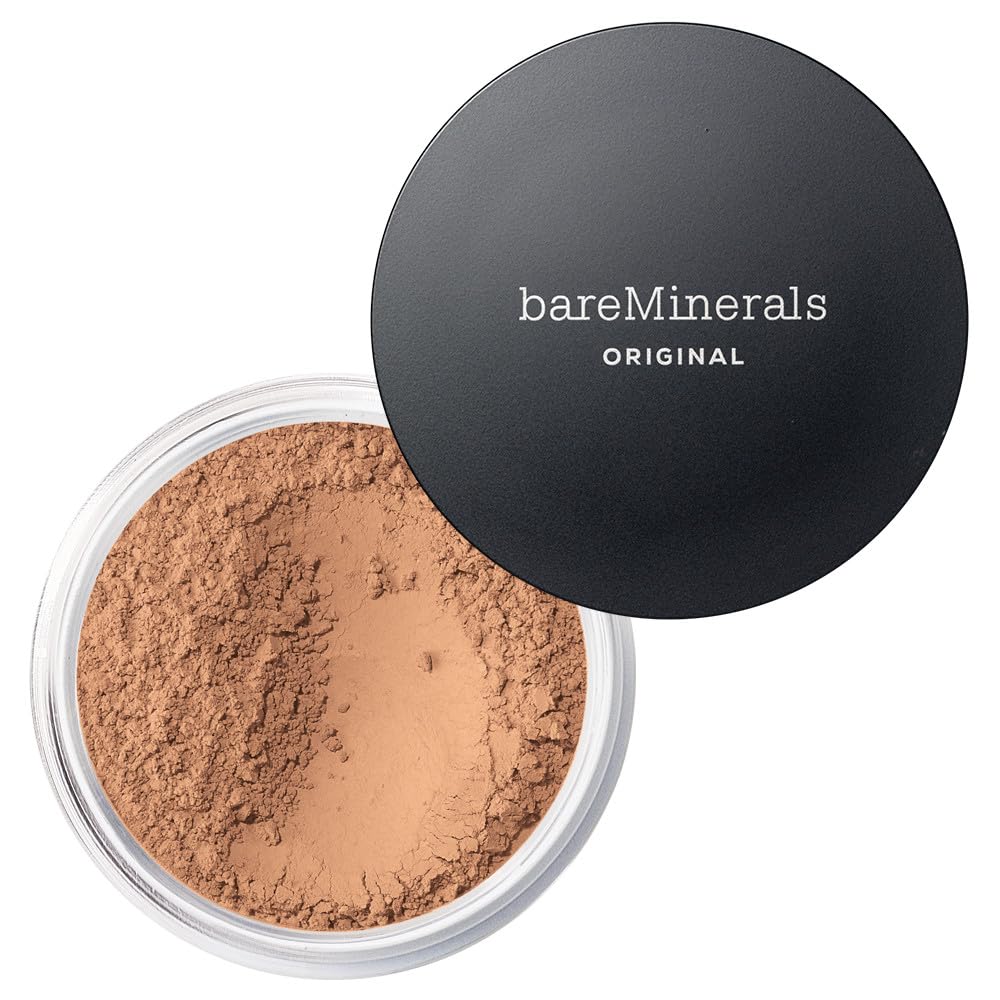 bareMinerals Original Loose Powder Foundation SPF 15, Clean Mineral Powder Face Makeup, Sheer-to-Full Coverage, Talc-Free, Non-Comedogenic, Vegan