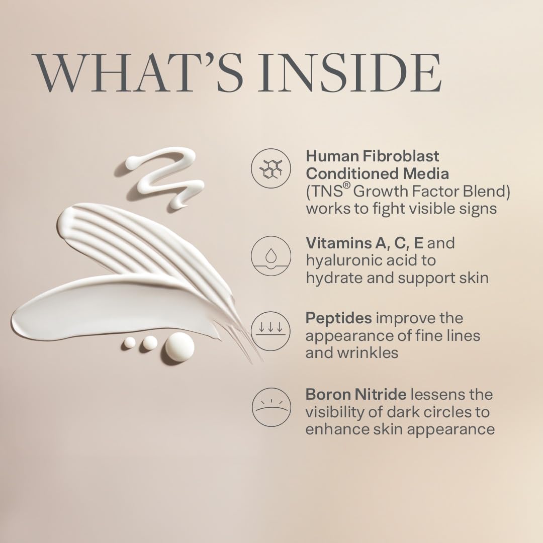 Advanced Age-Defying Formula - SkinMedica TNS Eye Repair Cream helps reduce the appearance of fine lines, wrinkles, and dark circles with a powerful blend of peptides, vitamins, and antioxidants.