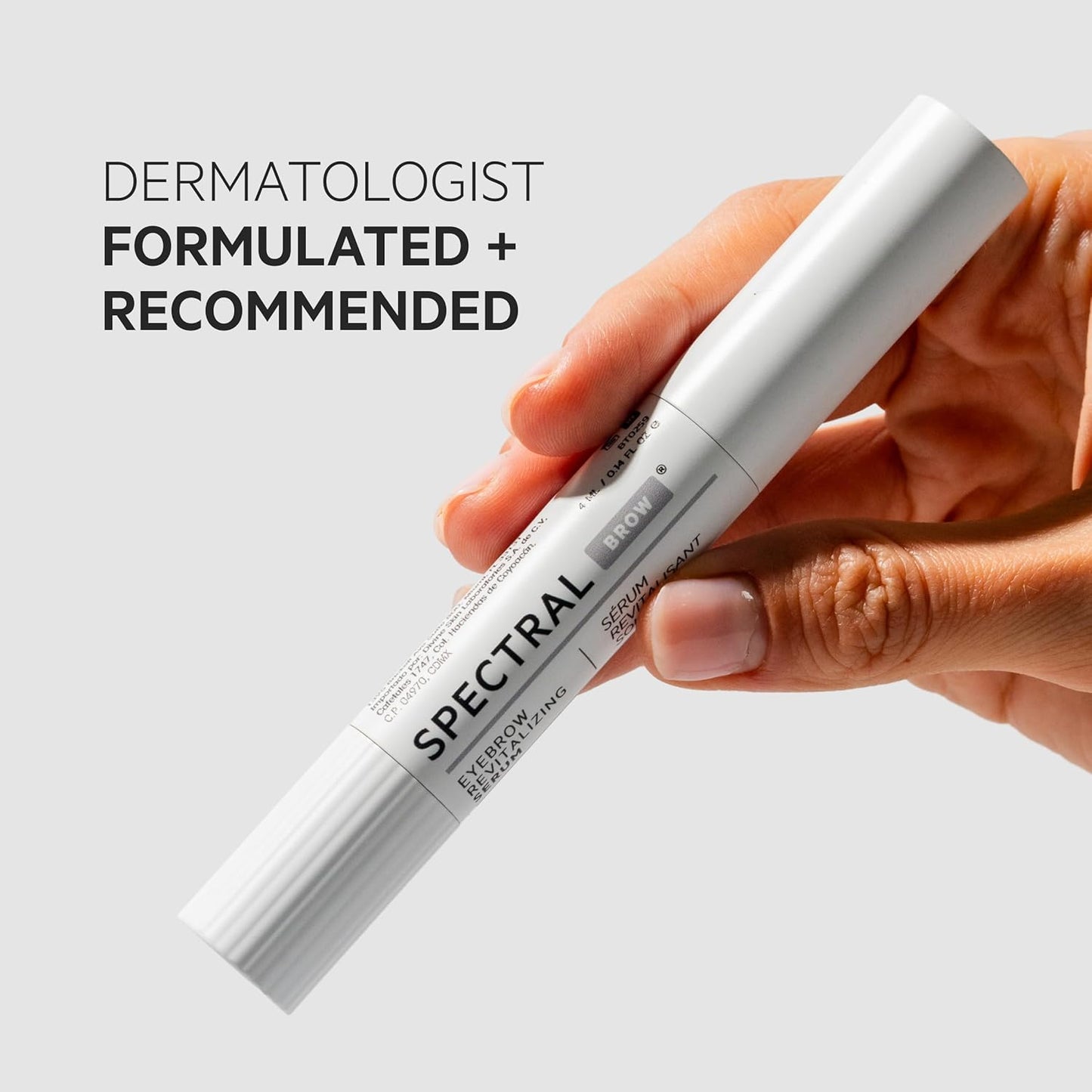 DS Labs Spectral.BROW Advanced Eyebrow Enhancing Serum - Fuller, Thicker-Looking Brows, with Nanoxidil, Retinol & Hyaluronic Acid, Paraben-Free, Sulfate-Free, Cruelty-Free, with Nanosome Technology