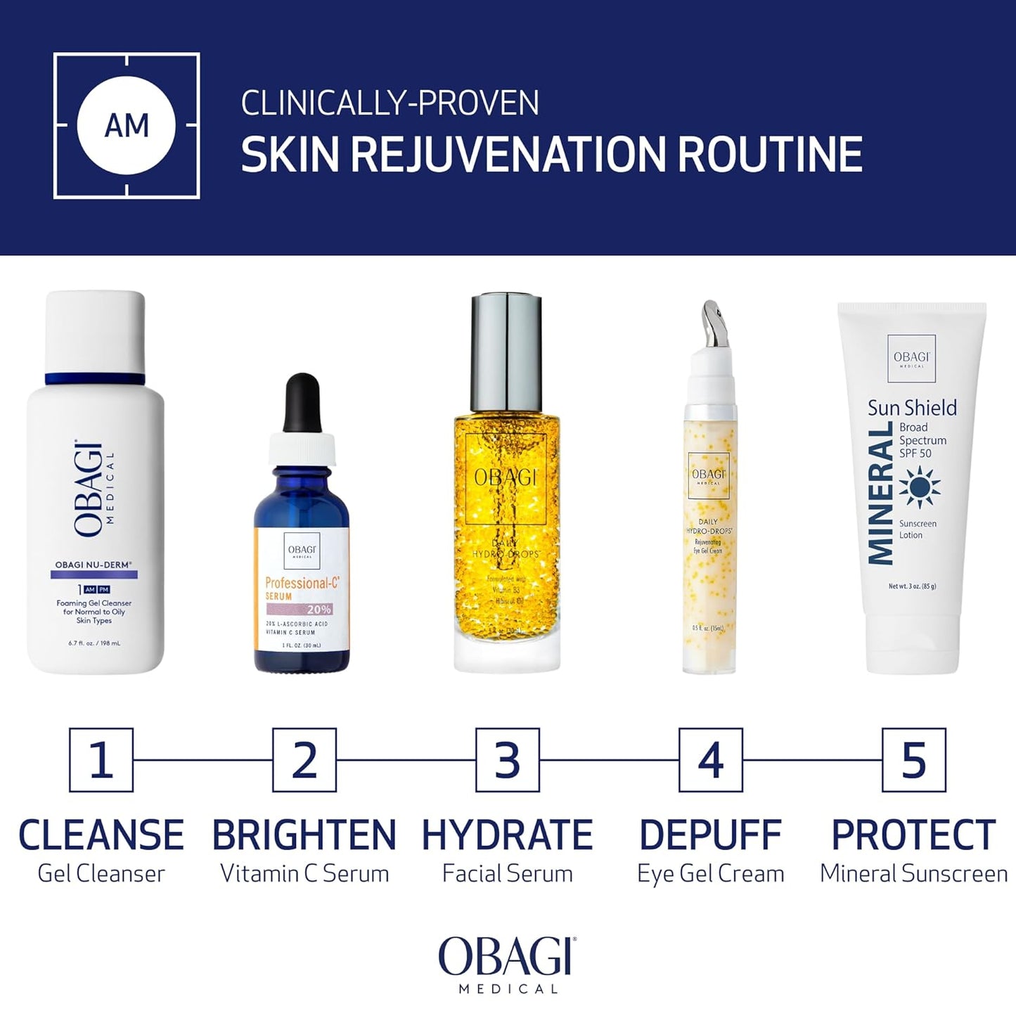 Obagi Daily Hydro-Drops Rejuvenating Eye Gel Cream – Reduces the Appearance of Dark Circles & Instantly Brightens, Smooths, & Depuffs Eyes – 0.5 oz