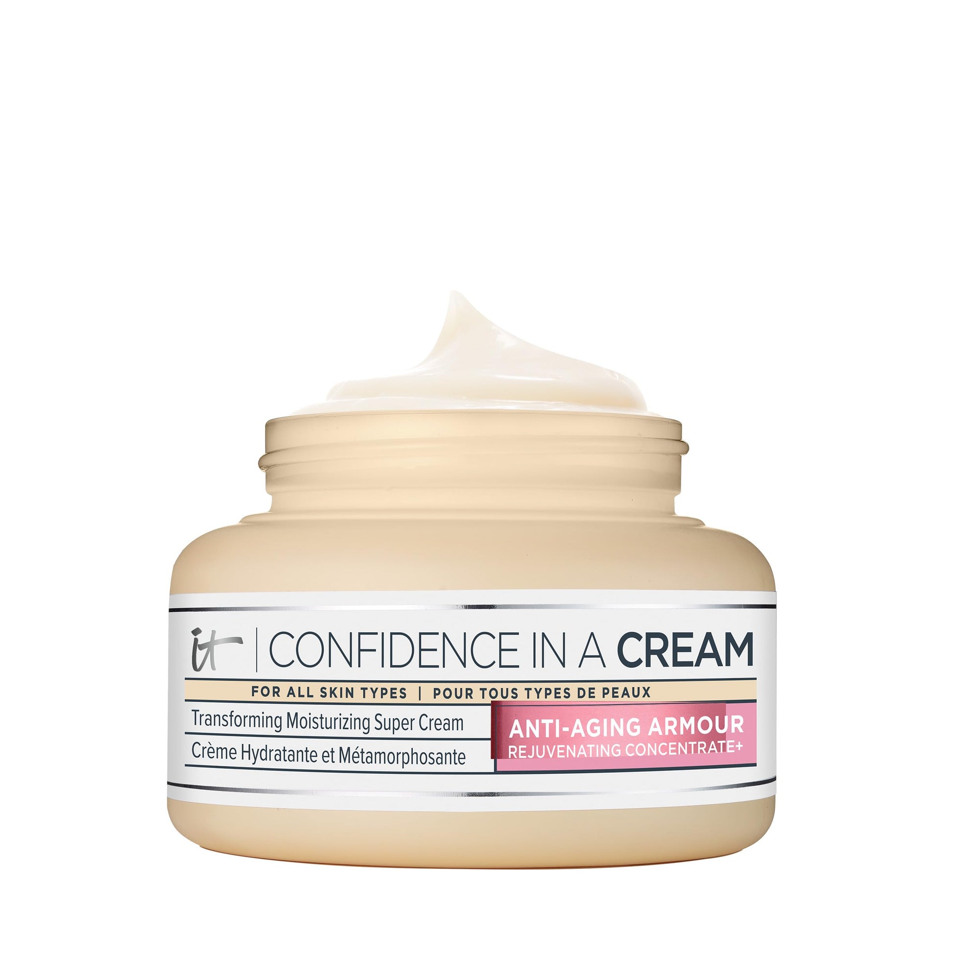 IT Cosmetics Confidence in a Cream - Hydrating & Anti Aging Face Moisturizer, Visibly Reduces Fine Lines, Wrinkles & Signs of Aging, Repairs Skin Barrier, With Squalane & Ceramides, For All Skin Types