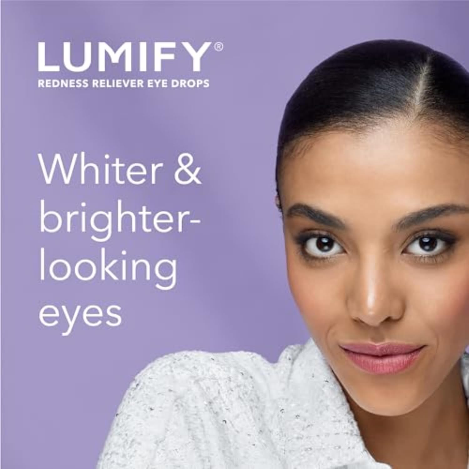LUMIFY Redness Reliever Eye Drops, for Whiter & Brighter Looking Eyes, 0.08 Fl Oz (2.5 mL)