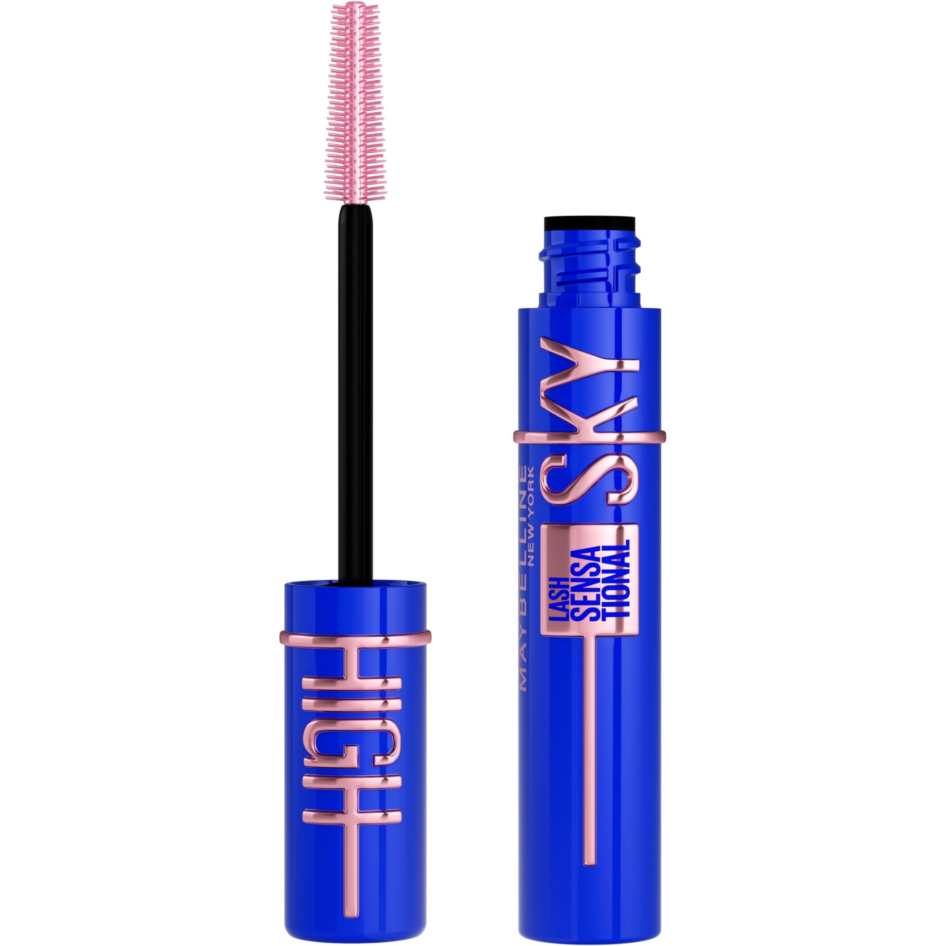 Maybelline Lash Sensational Sky High Washable Mascara Makeup, Volumizing, Lengthening, Defining, Curling, Multiplying, Buildable Formula, Blackest Black, 1 Count