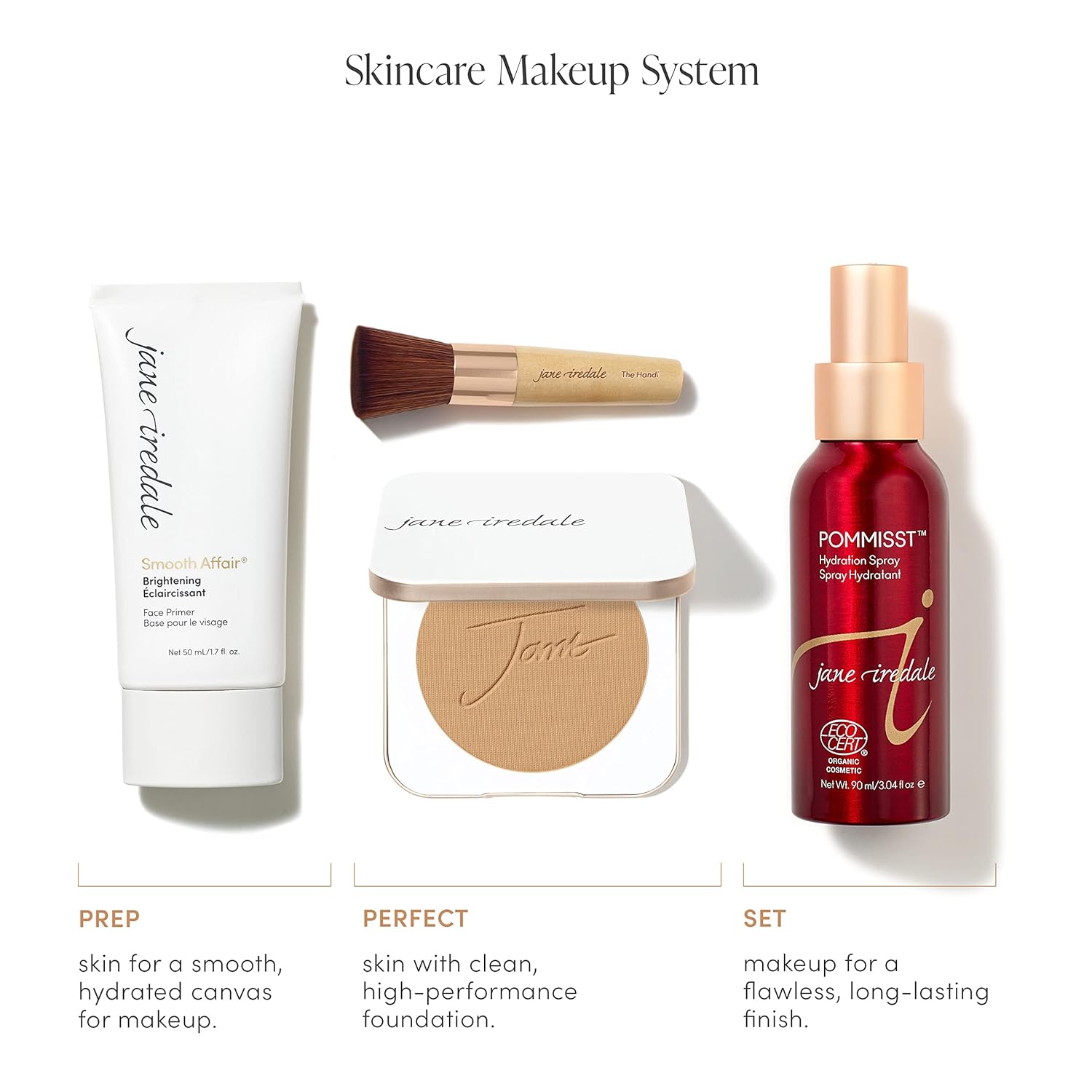 jane iredale PurePressed Base Mineral Foundation Refill or Refillable Compact Set| Semi Matte Pressed Powder with SPF | Talc Free, Vegan, Cruelty-Free