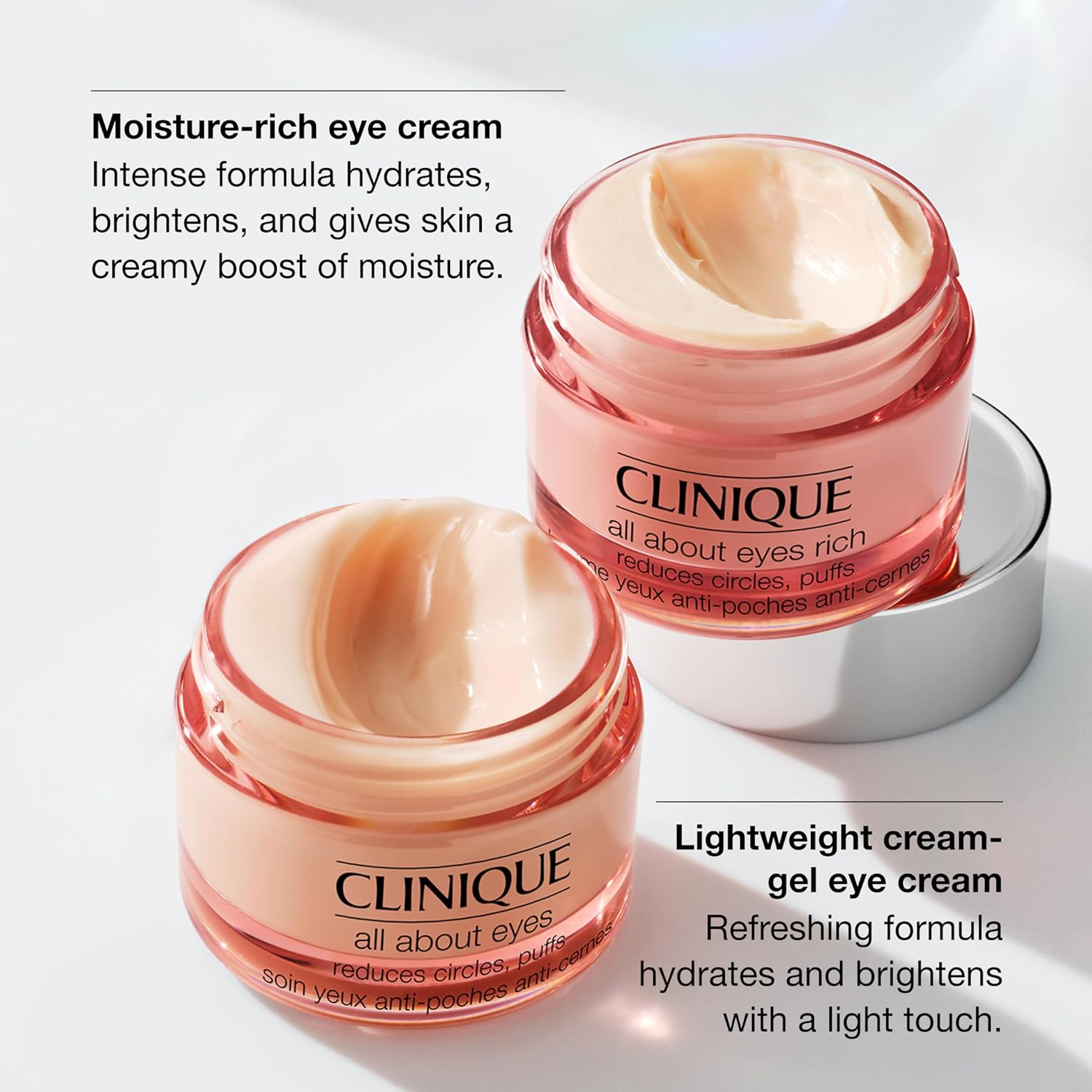 Clinique All About Eyes Lightweight Eye Cream With Vitamin C | Hydrating, Brightening, Depuffing + Dark Circle Reducing